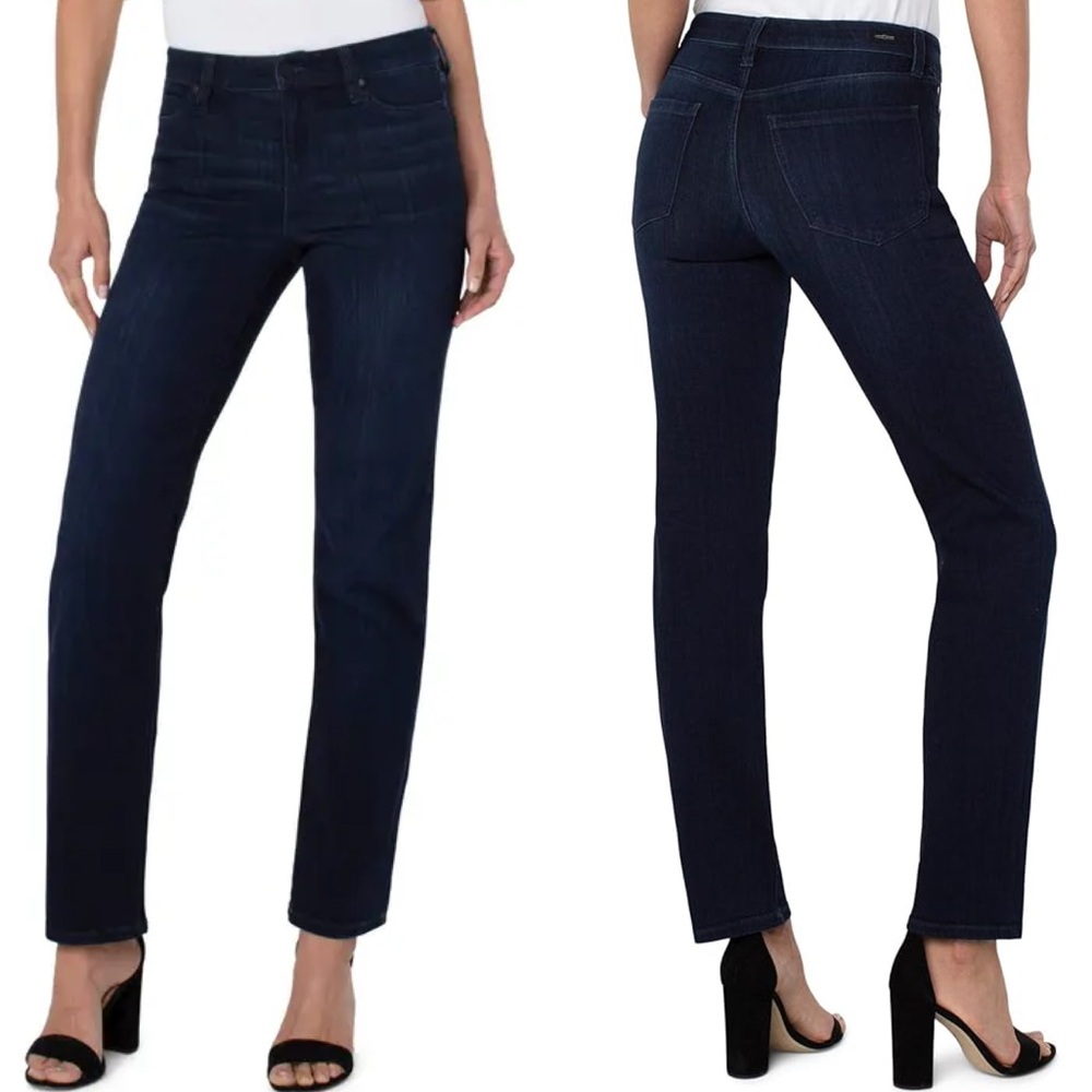 Liverpool Dark Wash Super Soft Stretch‎ Cotton Denim Jeans Size 8/29